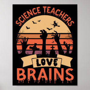 Poster Professores de Ciências Engraçados Adoram Dia de a