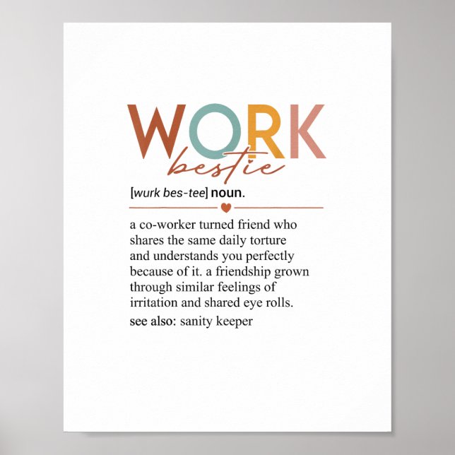 Poster Professores de Definição de Bestidas de Trabalho V (Frente)