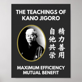 Poster Professores de Jigoro Kano Judo Japonês