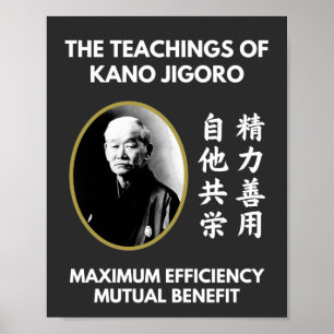 Poster Professores de Jigoro Kano Judo Japonês