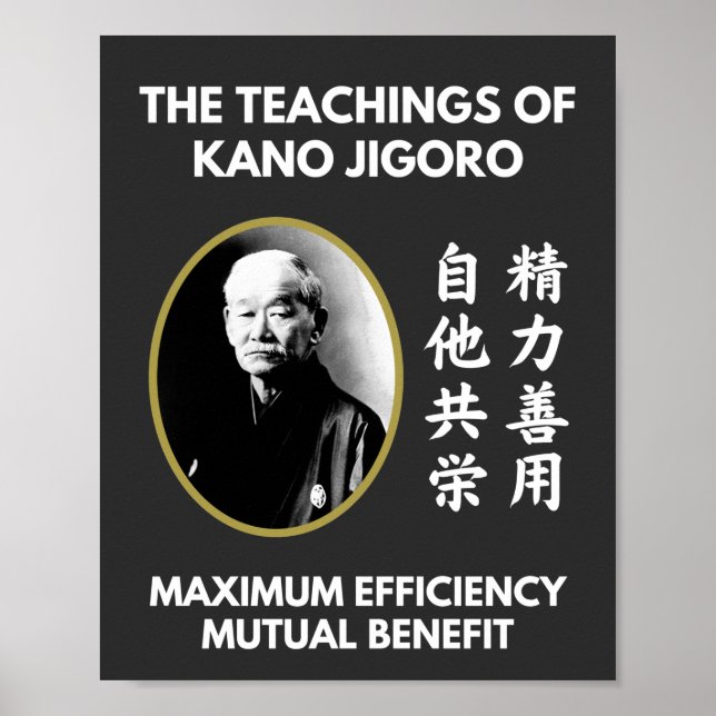 Poster Professores de Jigoro Kano Judo Japonês (Frente)