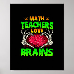 Poster Professores de Matemática Cérebros Esqueletos Hall