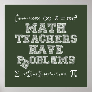 Póster Professores De Matemática Têm Problemas