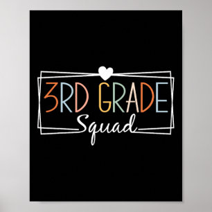 Poster Professores do 3º ano na quadra Crianças do 3º ano