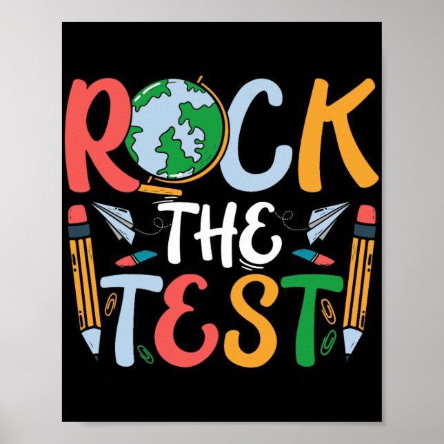 Poster Professores do Dia de Teste do Professor no Dia de (Frente)