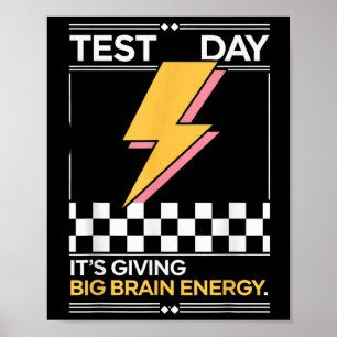 Poster Professores do Dia de Teste Gen Z Bruh estão dando