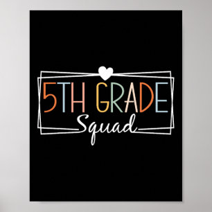 Poster Professores do Quinto Grau Quadrado Crianças 5 de