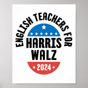 Poster Professores Ingleses Para Harris Wheimer 2024