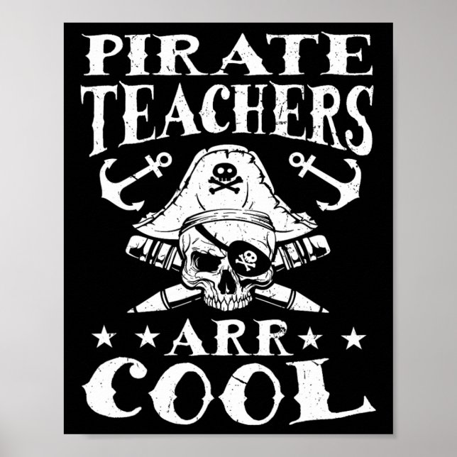 Poster Professores Piratas ARR Legal - Ensino do Dia das  (Frente)