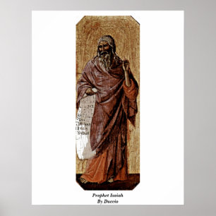 Póster Profeta Isaiah por Duccio