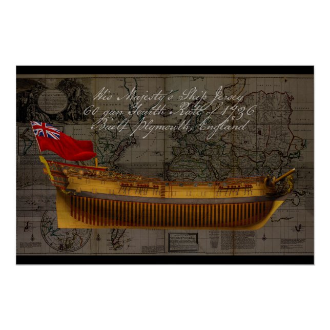 Póster Profile Painting of Ship Jersey (Frente)