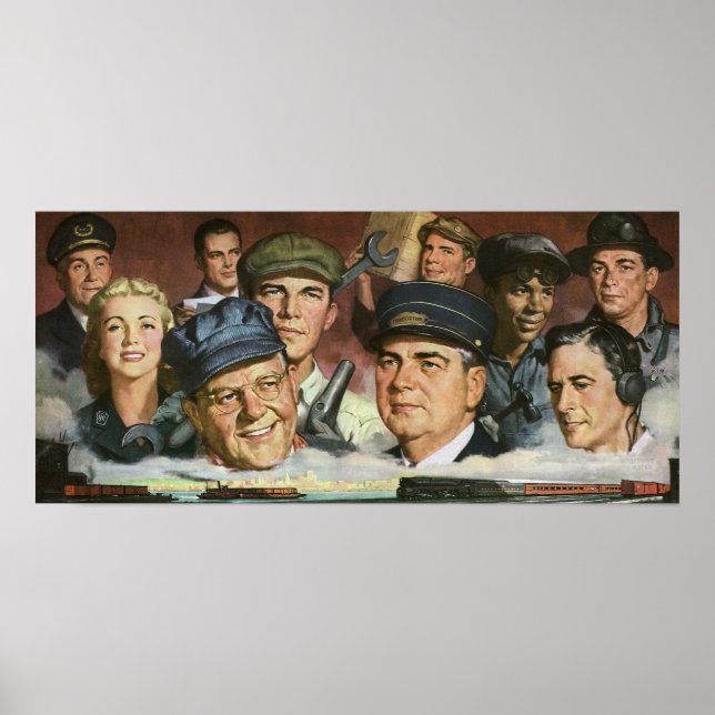 Póster Profissões empresariais, Patriotismo Patriótico Vi (Frente)