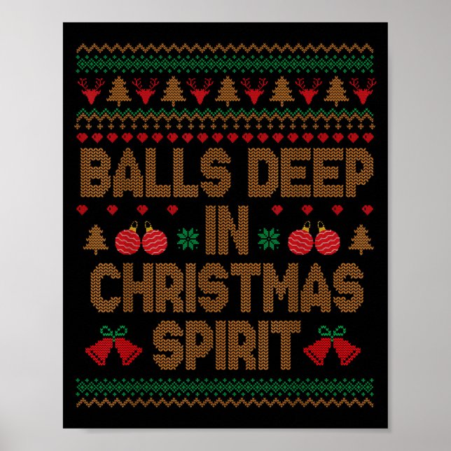 Poster Profundamente no Srit de Natal Casais Corresponden (Frente)