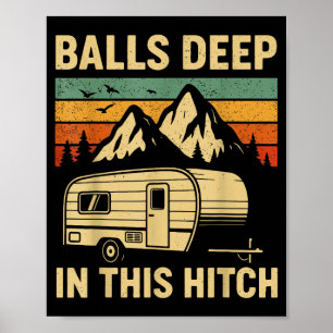 Poster Profundo neste trailer de camping retrô Hitch RV