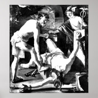 Póster progênio acorrentado pelo vulcão