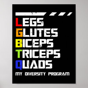 Poster Programa De Treinamento Lgbtq Para Malhações Engra