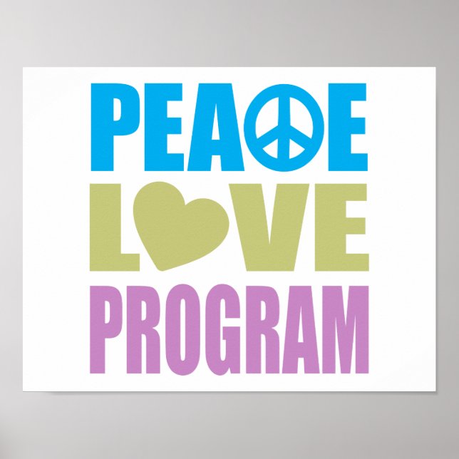 Póster Programa Peace Love (Frente)