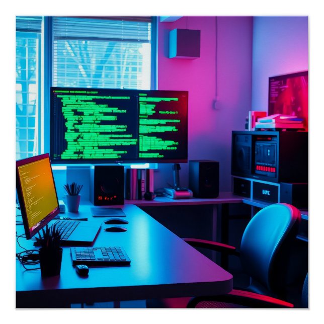 Póster Programação de computadores (Frente)