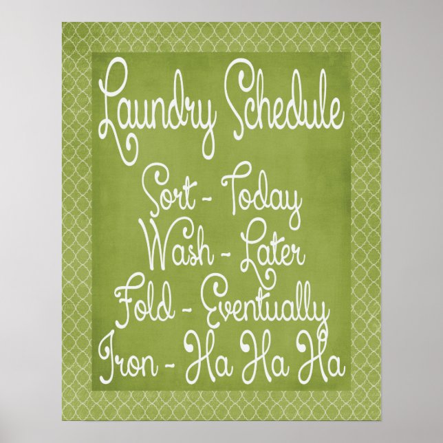 Póster Programação de Lavagem (Frente)