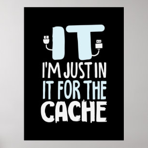 Poster Programador Apenas Para O Cache