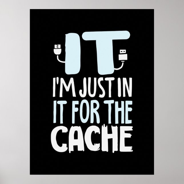 Poster Programador Apenas Para O Cache (Frente)