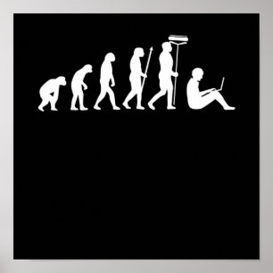 Poster Programador de TI do computador para evolução do