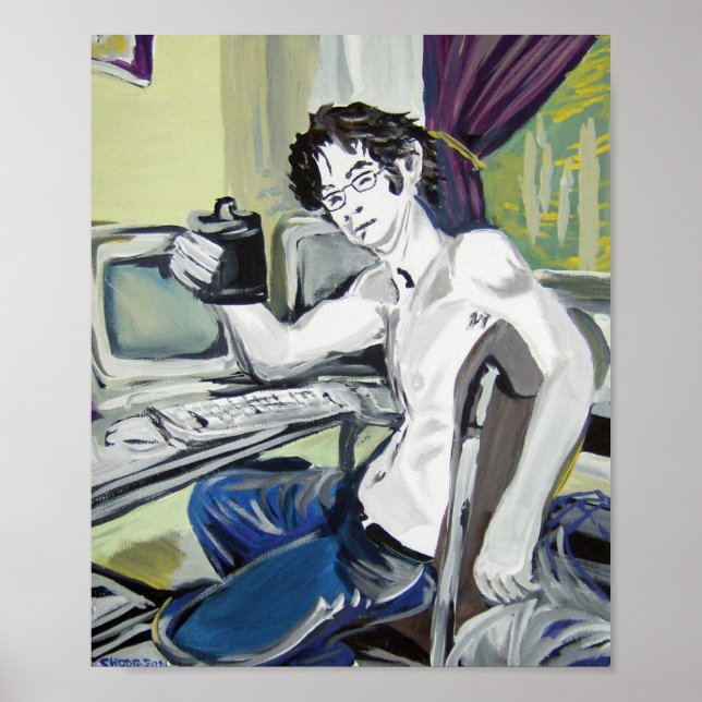 Póster Programador do computador (Frente)