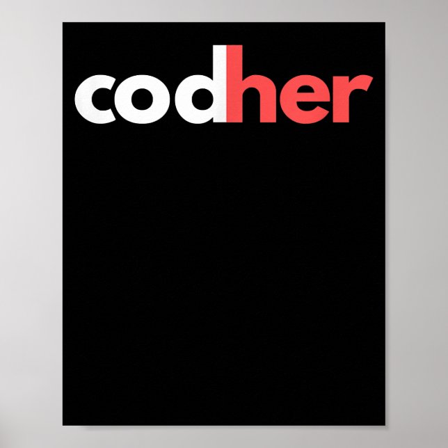 Poster Programadora da Codher Women Stem Engenheiro Amant (Frente)