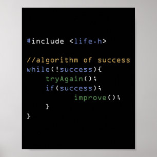 Poster Programadores Memória de Computação Codificando Hu