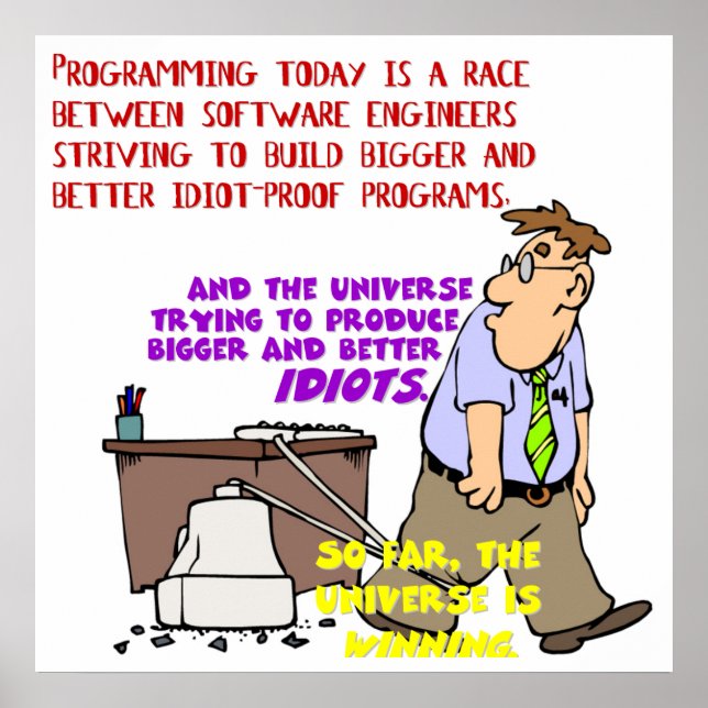 Poster Programadores versus Universo (1) (Frente)