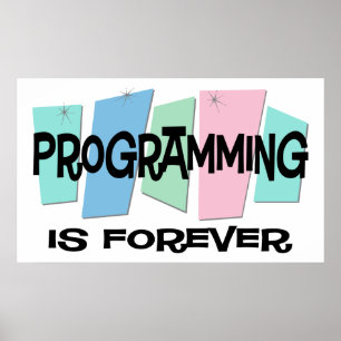 Póster Programar é Forever