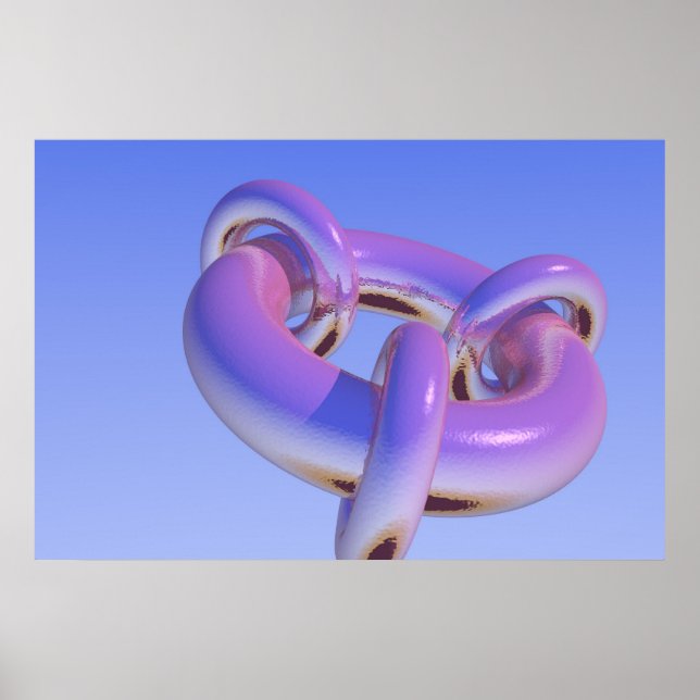 Póster Progressão Fractal do Toro 1 (Frente)