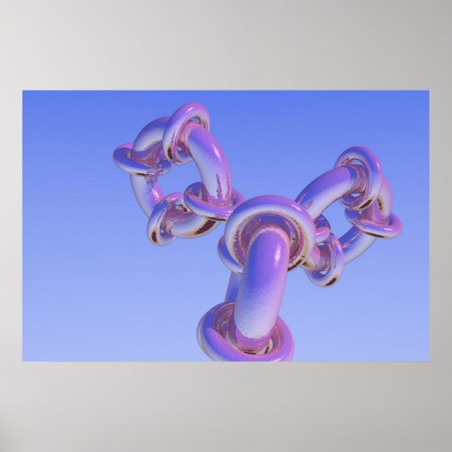 Póster Progressão Fractal do Toro 2 (Frente)