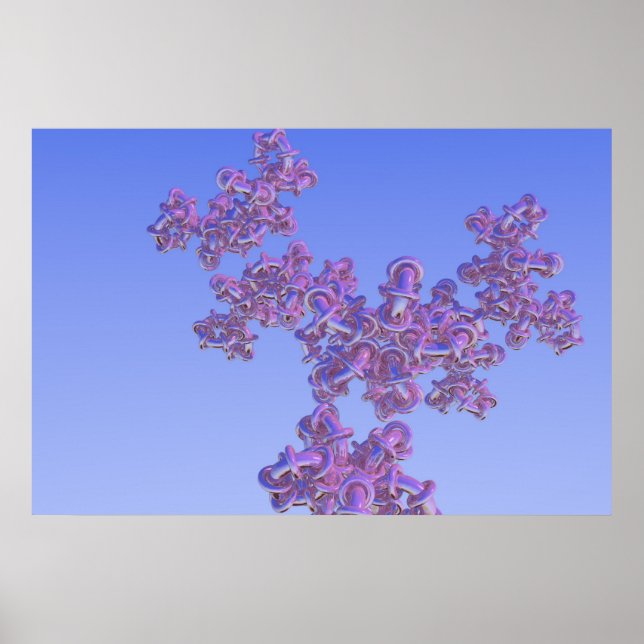 Póster Progressão Fractal do Toro 4 (Frente)