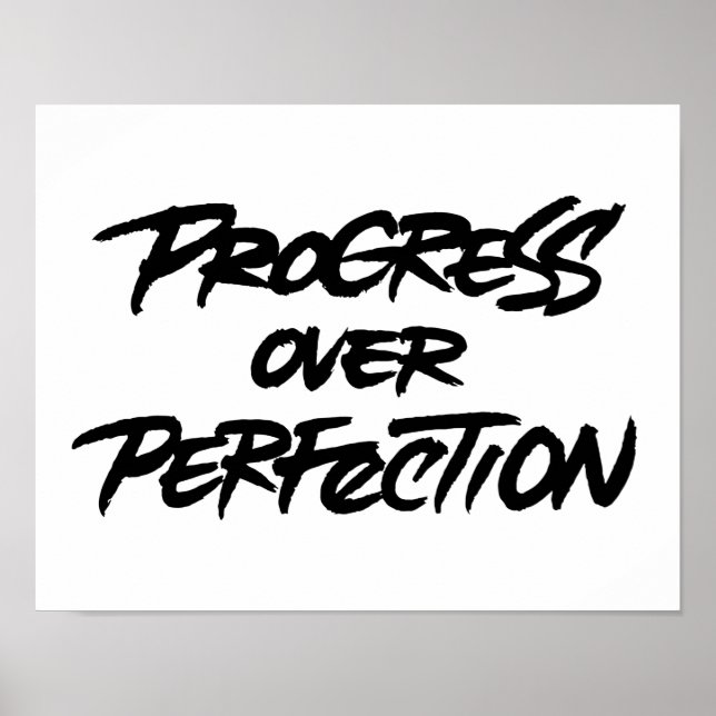 Poster Progresso Acima da Perfeição (Frente)