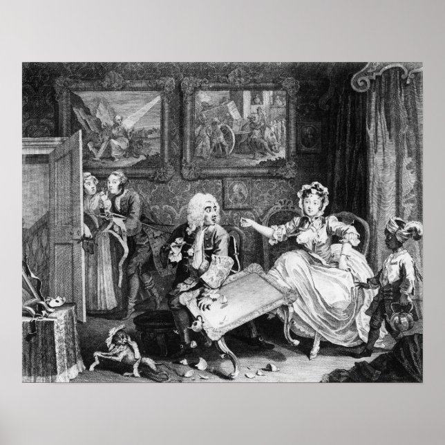 Póster Progresso de Harlot, prato II, Quarrels (Frente)