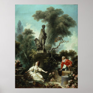 Poster Progresso do Amor (Painel Superior) - Fragonard