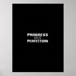 Poster progresso não perfeição