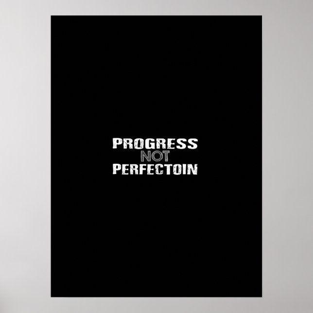 Poster progresso não perfeição (Frente)