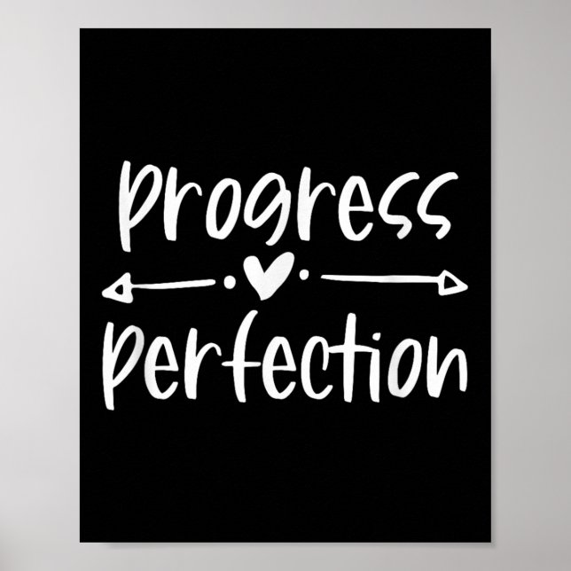 Poster Progresso Sobre Motivação Perfeita  (Frente)