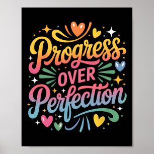 Poster Progresso Sobre Perfeição De Volta às Aulas Profes