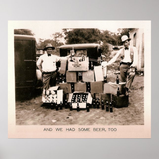 Poster Proibição De Cerveja Raid, Kilgore, TX 1931 (Frente)