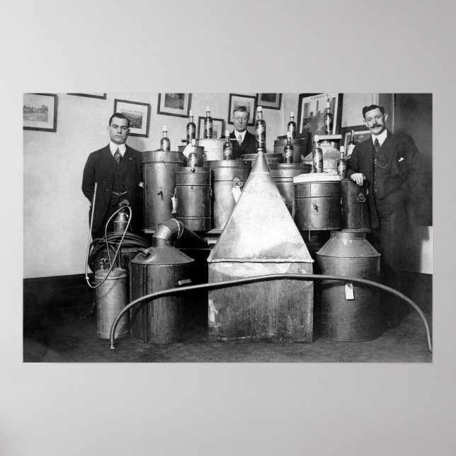 PÓSTER PROIBIÇÃO DE ESTÍMULOS CONFISCADOS DO CANADÁ 1917 (Frente)