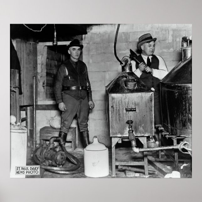 POSTER PROIBIÇÃO DE MINNESOTA MOONSHINE BUST (Frente)