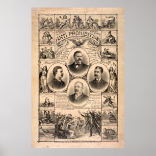 Poster Proibição por Kurz & Allison (1888)