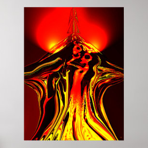 Poster proibido do abstrato da fruta