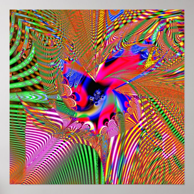 Póster Projeção Fractal 1,7d1 (Frente)