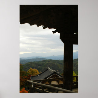 Poster Projetado com uma fotografia da Coreia do Sul, imp
