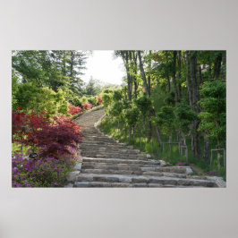 Poster Projetado com uma fotografia da Coreia do Sul, imp