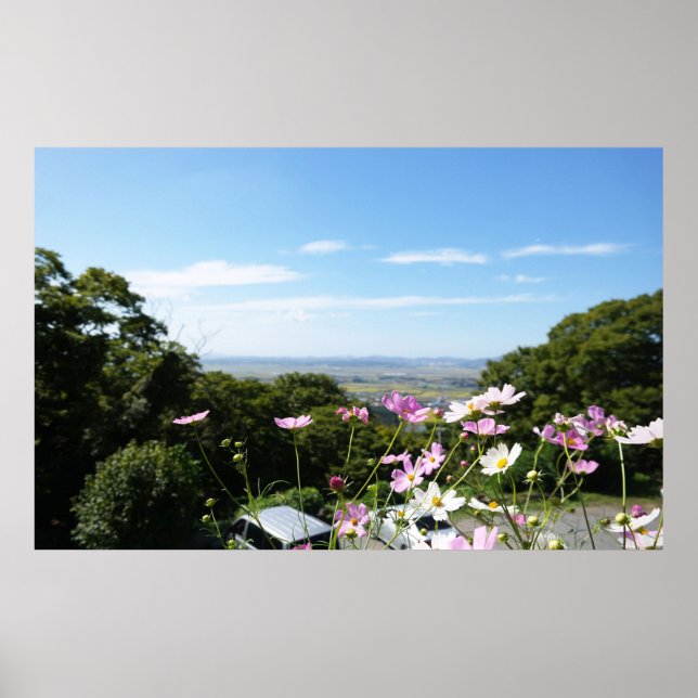 Poster Projetado com uma fotografia da Coreia do Sul, imp (Frente)